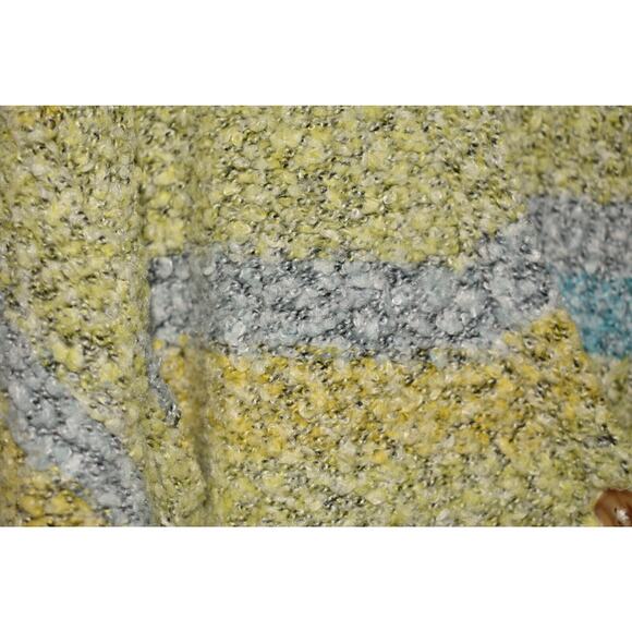 FREE PEOPLE $128 Soulmate Textured Cardigan Slouchy Relaxed Fit Green Large - Picture 5 of 6